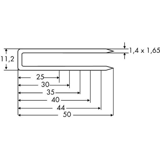 B-KLAMMER TYP-II 11,2X 40MM