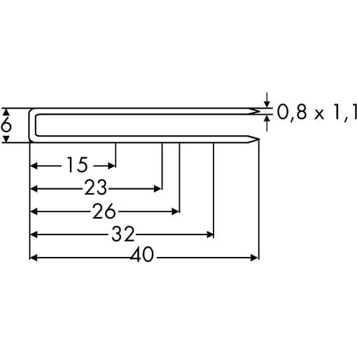 B-KLAMMER TYP-III 6,0X23MM