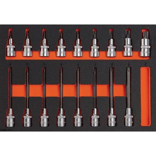 TORX SET 1/2" 17-DEL