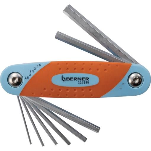 INBUS KLUČl HEX KLAPP-SET