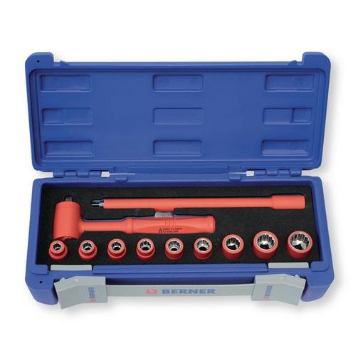 SET VDE NASADNIH KLJUČEV 3/8" V KOVČKU