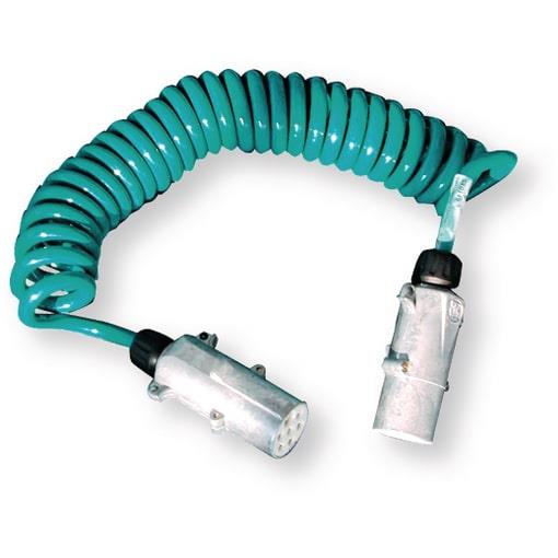 SPIRALNI PUR KABEL 7P/24V ALU 3M