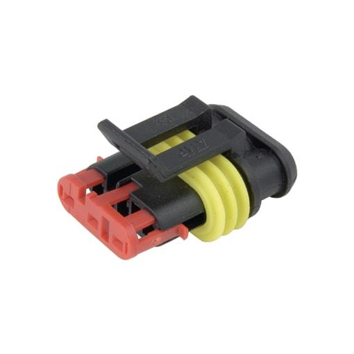 KONEKTOR VODOTESNI 3-POL ŽENSKI