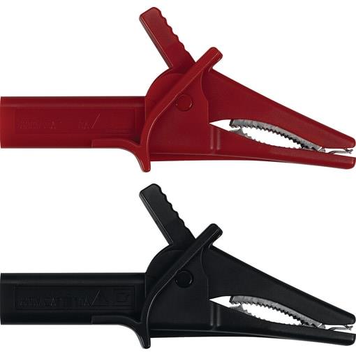 KROKODIL KLEME ČRNA/RDEČA 600V 10A