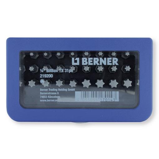 SET 1/4" KVAL. BIT-BOX TX 25MM-31