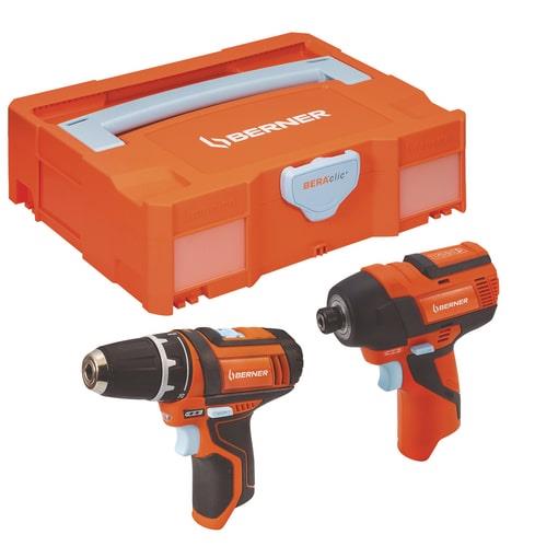 UDAR. VIJAČNIK 1/4"BIT BL + VRTALNIK 12V