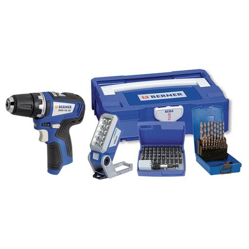 LED LUČ+BIT NASTAVKI+SVEDRI+VRTALNIK