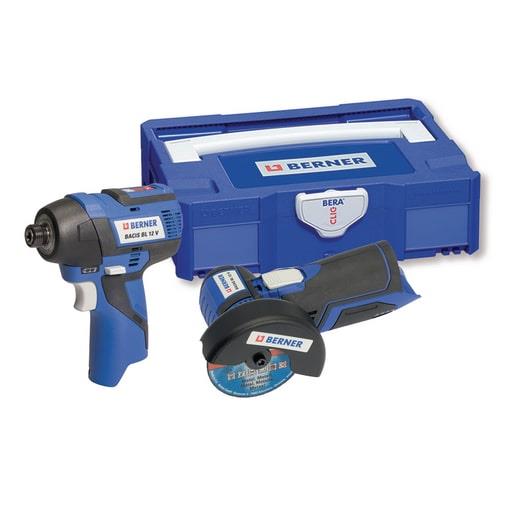 UDAR. VIJAČNIK 1/4"BIT+KOTNA BRUSIL. 12V