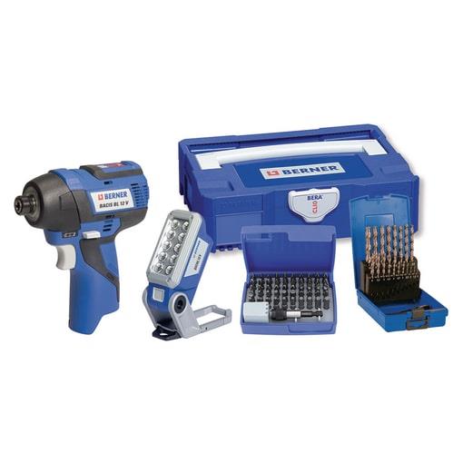 LED LUČ+BIT NASTAVKI+SVEDRI+UDAR.VIJAČN.