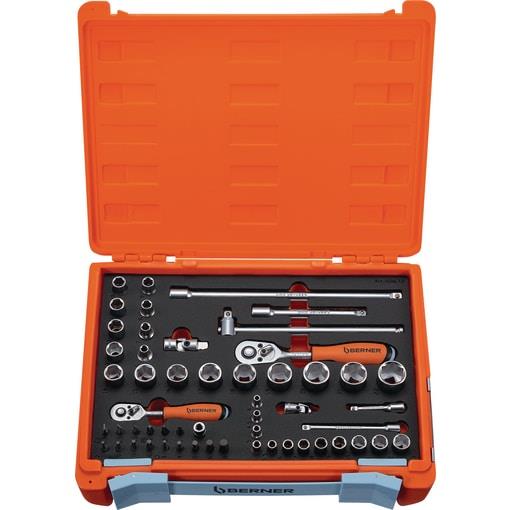 Stecks.Satz 1/4"+3/8" HD 54T