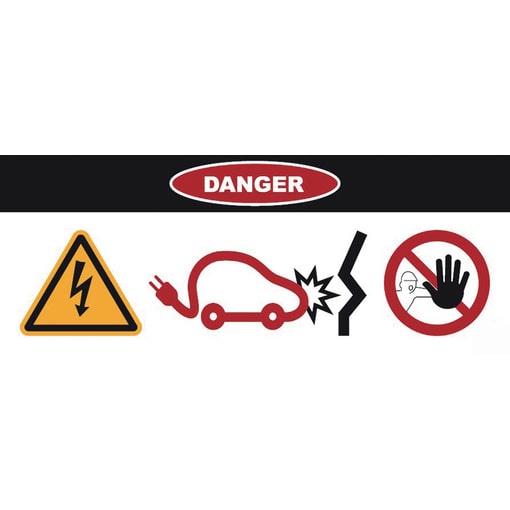 OPOZORILNA NALEPKA "POŠKODOVANO VOZILO"