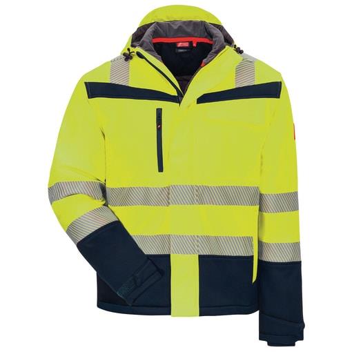 WINTERSOFTSHELL HIVI GELB/BL M
