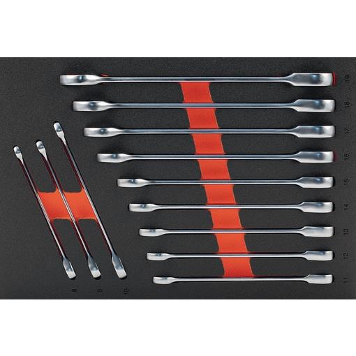 KLJUČ DVOJNI RAGLJA SET 8-19 F1