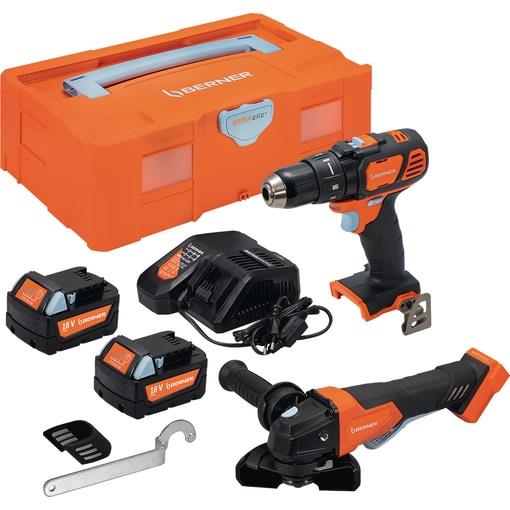 KOTNI BRUSILNIK 125MM+VRTALNIK 18V