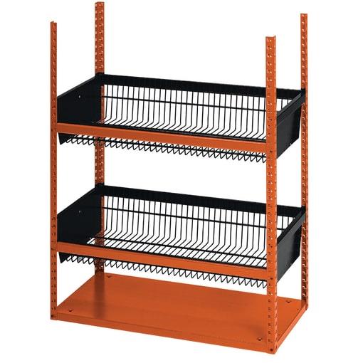 DRAHTGITTERKORBREGAL 1M UNTEN