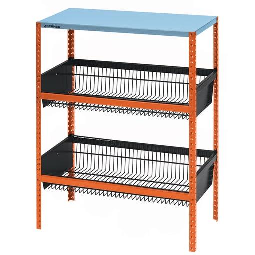 DRAHTGITTERKORBREGAL NACH OBEN