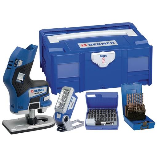 LED LUČ+BIT NASTAVKI+SVEDRI+NADREZKAR