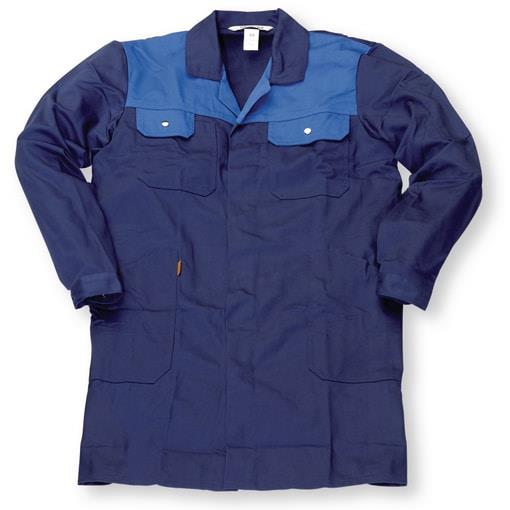 ARBEITSMANTEL CL.DUO BLAU GR48
